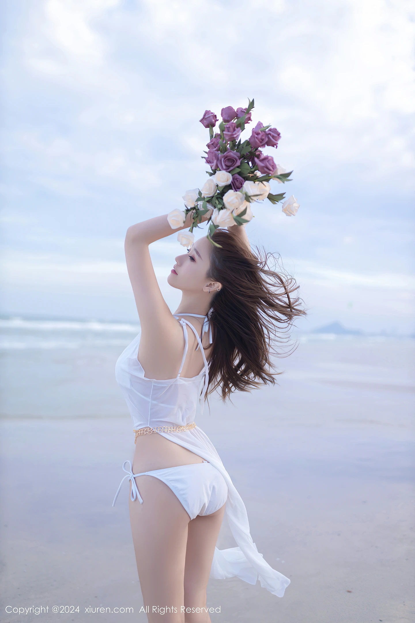 图片[3]-[XiuRen秀人网]VOL.8123 模特杏子Yada户外性感白色比基尼服饰秀完美身材迷人诱惑写真81P-秀人网官方网站